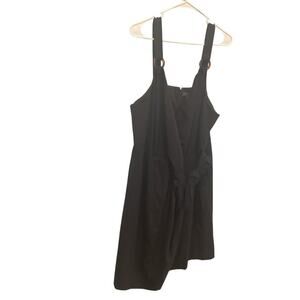 Limited Womens Linen Dress Plus Size 18W 18 Black New Boho Beachy Coastal Party